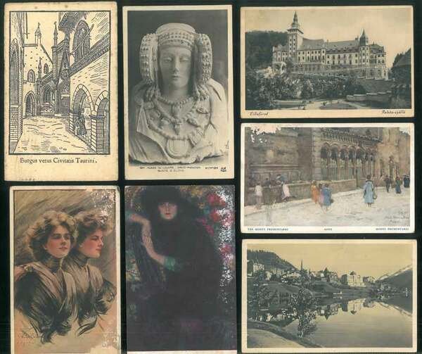 Dieci cartoline in b/n e tre a colori inviate da … | Immagine Gallery 1