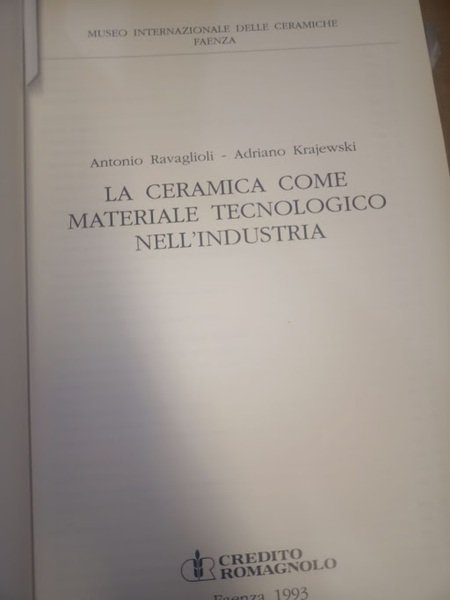 La ceramica come materiale tecnologico nell'industria