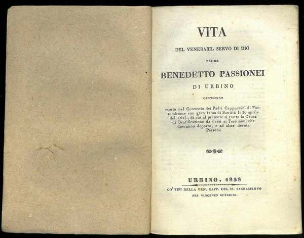 Vita del venerabil servo di Dio padre Benedetto Passionei di …
