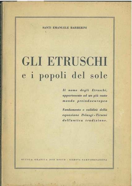 Gli etruschi e i popoli del sole