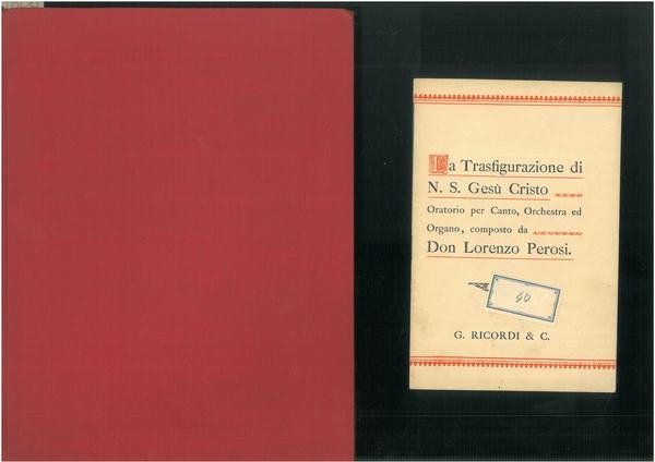 La trasfigurazione di N. S. Gesù Cristo. Oratorio in due …