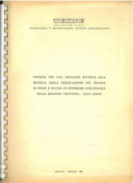 Offerta per una indagine rivolta alla ricerca della dislocazione più …