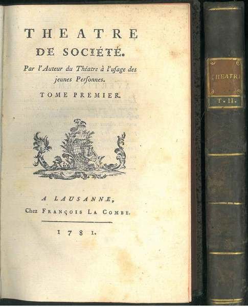 Theatre de société par l'auteur du Theatre à l'usage des …