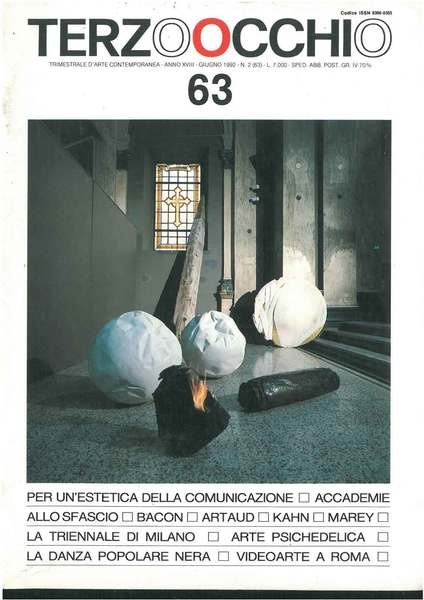 Terzoocchio, Trimestrale d'arte contemporanea. Anno 18, n. 2, (63), giugno …