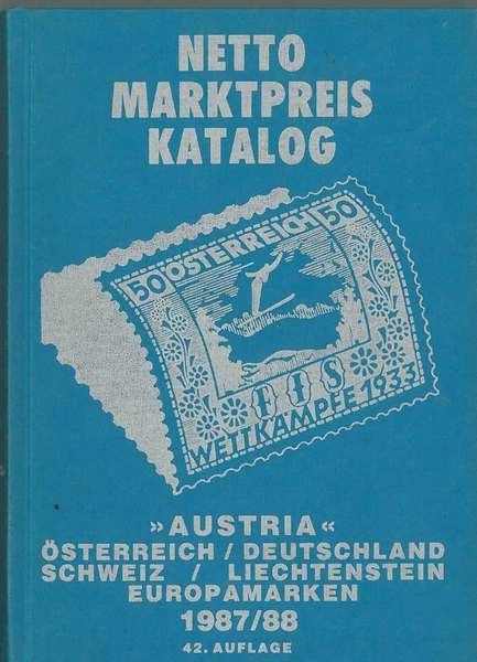 Netto marktpreis katalog. Austria, Osterreich, Deutschland, Schweiz, Liechtenstein, Europamarken 1987/1988