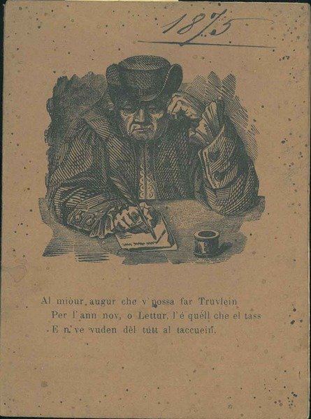 Al duttòur Truvlein. Luneri per l'Ann 1875 prezedù da un …