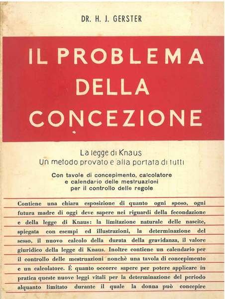 Il problema della concezione. la legge di Knaus. Un metodo …
