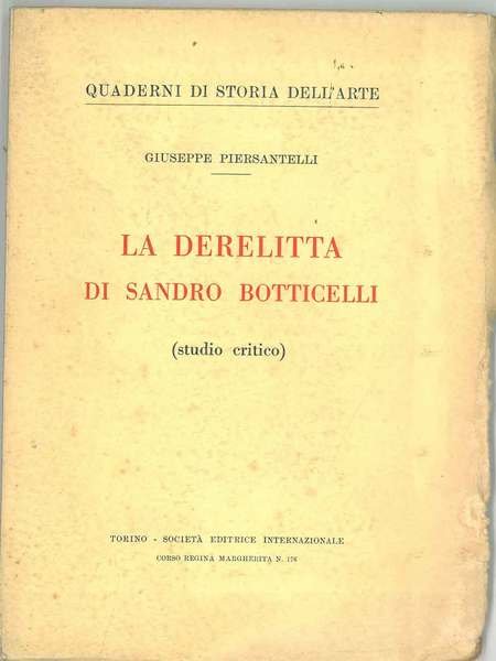 La Derelitta di Sandro Botticelli
