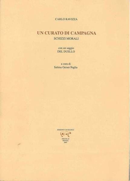 Un curato di campagna. Schizzi morali. Con un saggio del …