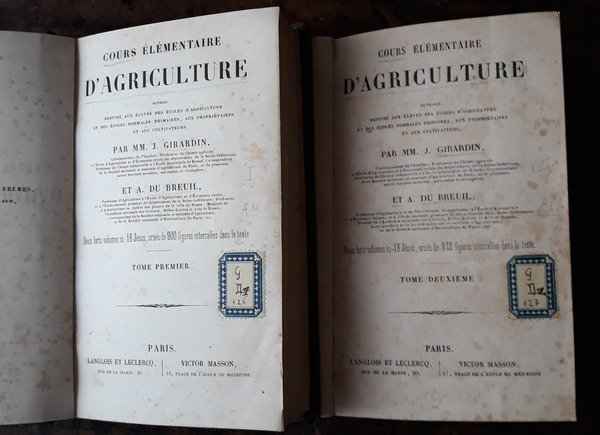 Cours élémentaire d'agriculture