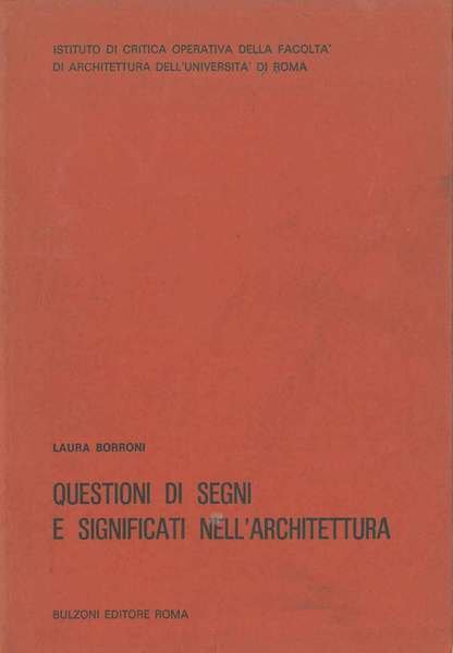 Questioni di segni e significati nell'architettura