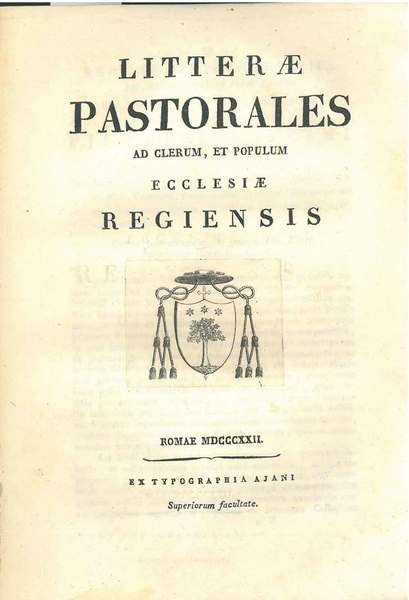Litterae pastorales ad clerum, et populum ecclesiae regiensis