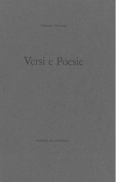 Versi e poesie
