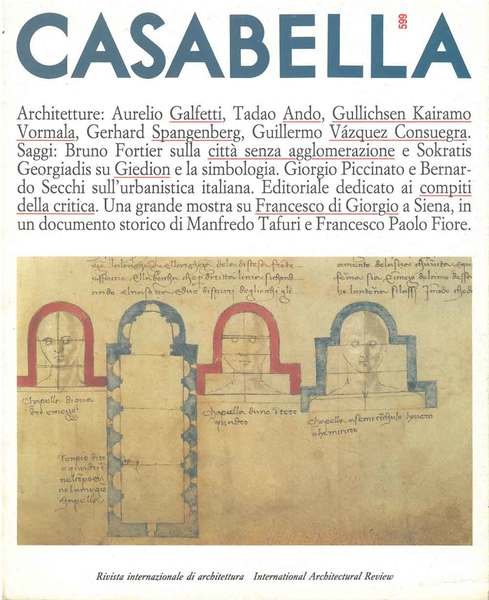 Casabella. Rivista internazionale di architettura. International Architectural Review. N. 599, …