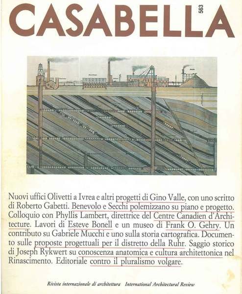 Casabella. Rivista internazionale di architettura. International Architectural Review. N. 563, …