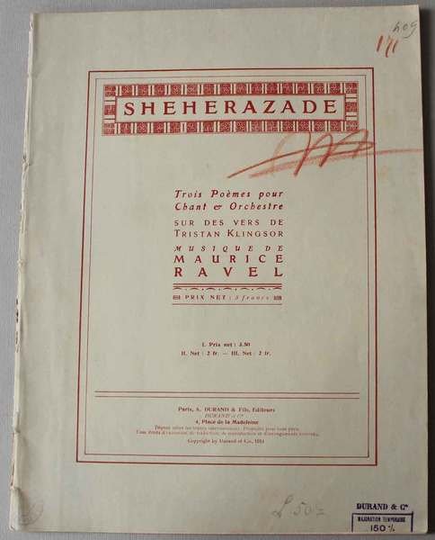Trois poemes pour chant et orchestre sur des vers de …