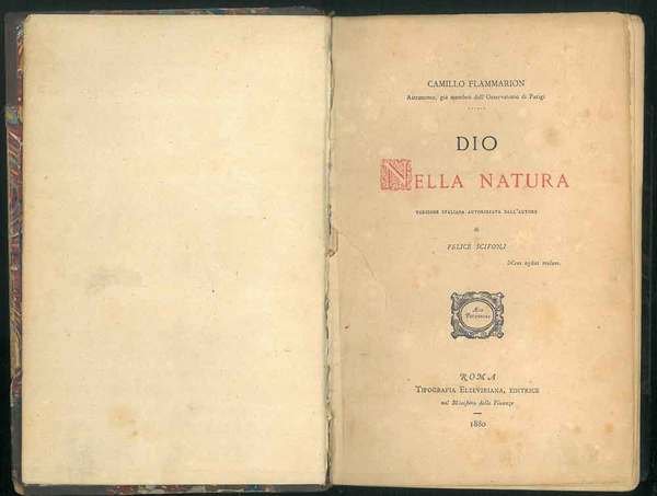 Dio nella natura. Versione italiana autorizzata dall'autore di Felice Scifoni.