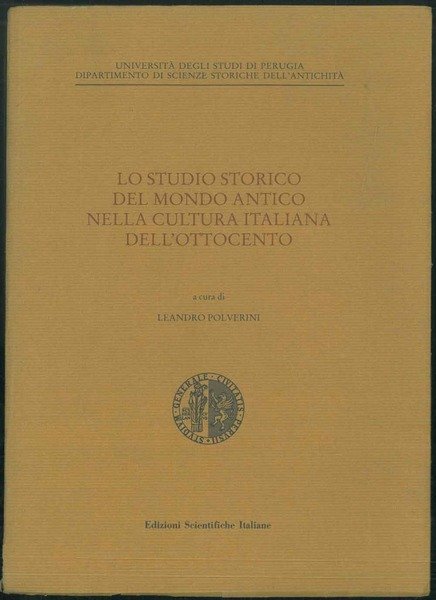 Lo studio storico del mondo antico nella cultura italiana dell'Ottocento. | Immagine principale