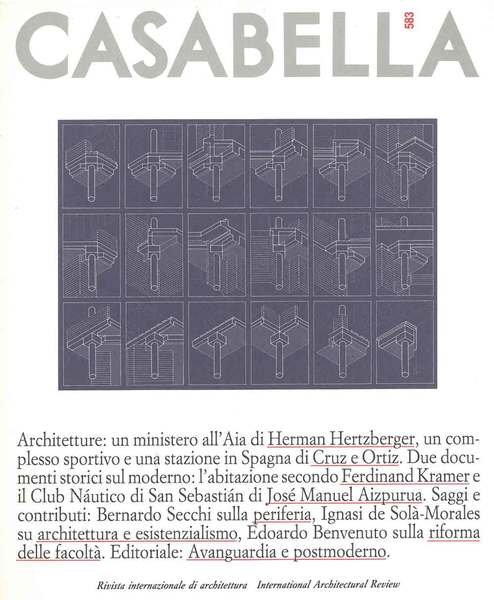 Casabella. Rivista internazionale di architettura. International architectural review. N. 583, …