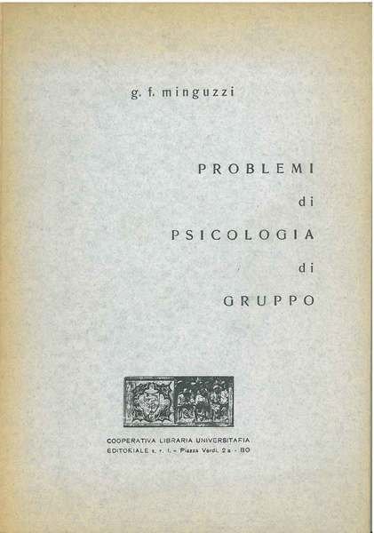 Problemi di psicologia di gruppo