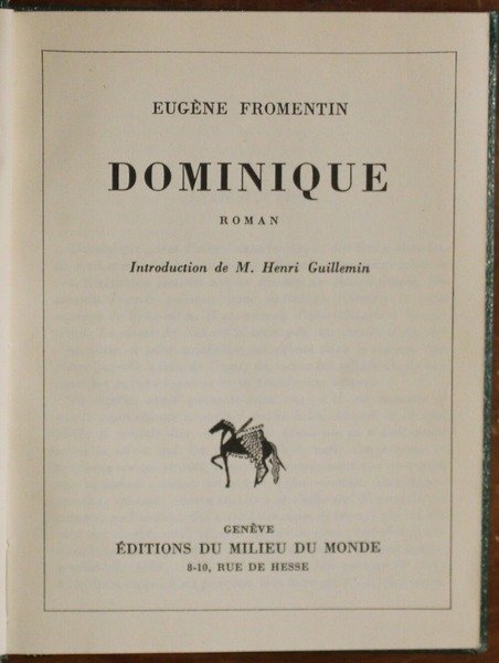 Dominique. Roman
