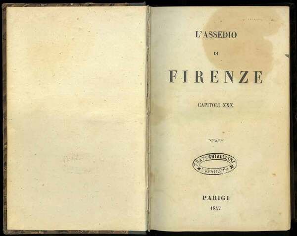 L'assedio di Firenze. Capitoli XXX.
