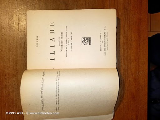 Iliade tradotta da Vincenzo Monti Annotata per il popolo e …