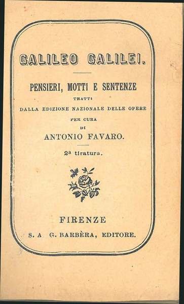 Pensieri, motti e sentenze tratti dalla edizione nazionale delle opere, …