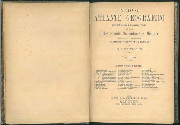 Nuovo atlante geografico con 38 carte e relativo testo ad …