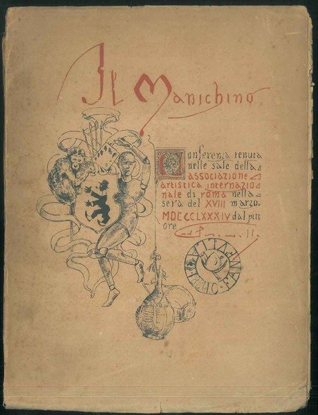 Il manichino. Conferenza tenuta nelle sale della Associazione artistica internazionale …