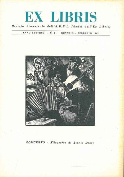 Ex libris. Rivista bimestrale dell'ADEL. Anno settimo n. 1, gennaio-febbraio 1961
