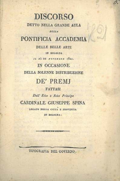 Discorso detto nella grande aula della Pontificia Accademia delle Belle …