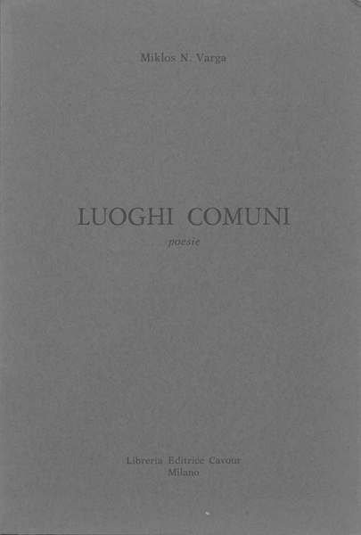 Luoghi comuni. Poesie