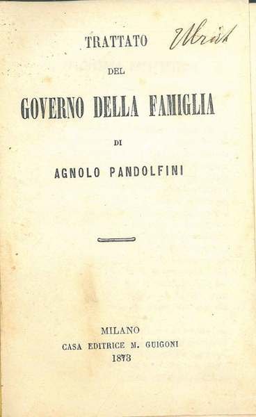 Trattato del governo della famiglia