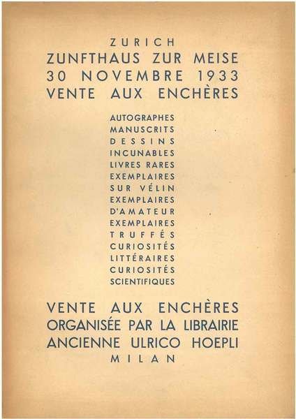 Autographes, manuscrits, incunables, livres à figures du XVI au XIX …