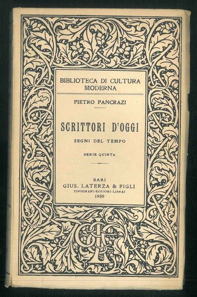 Scrittori d'oggi. Segni del tempo