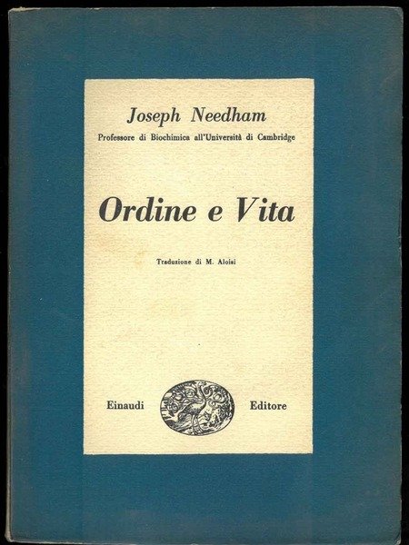 Ordine e Vita. Traduzione di M. Aloisi.