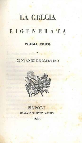 Grecia rigenerata. Poema epico