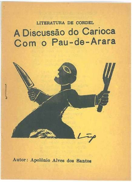 A Discussao do Carioca com o Pau-de-Arara. Literatura de Cordel