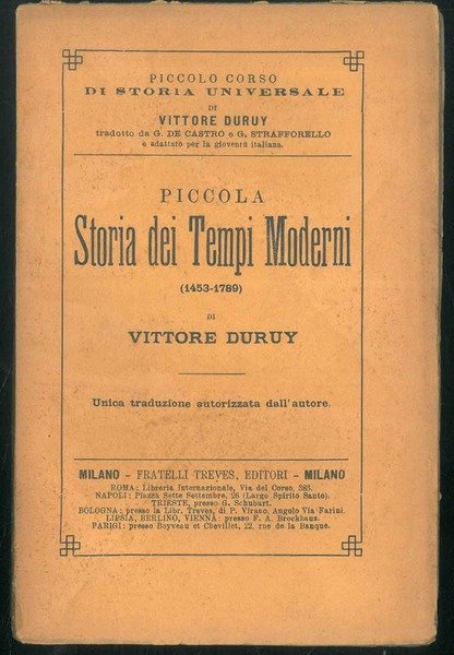 Piccola storia dei tempi moderni 1453-1789