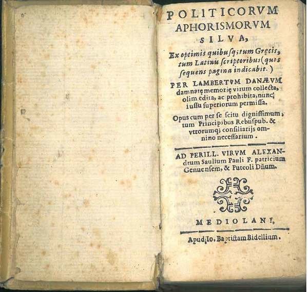 Politicorum aphorismorum silva, ex optimis quibusq; tum Graecis, tum Latinis … | Immagine Gallery 1