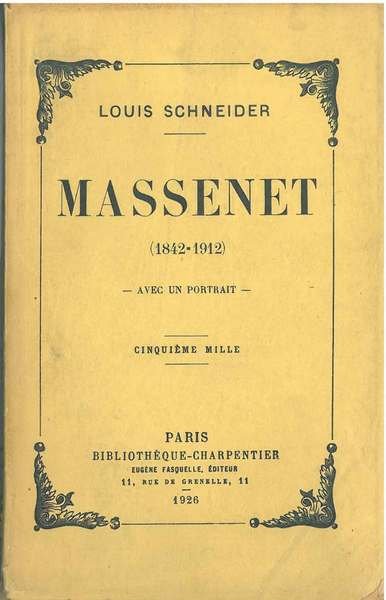 Massenet. (1842-1912)