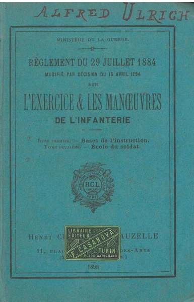 Réglement du 29 juillet 1884 modifié par décision du 15 …