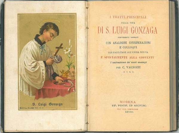 I tratti principali della vita di S. Luigi Gonzaga brevemente …