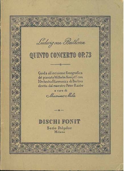 Quinto concerto Op. 73