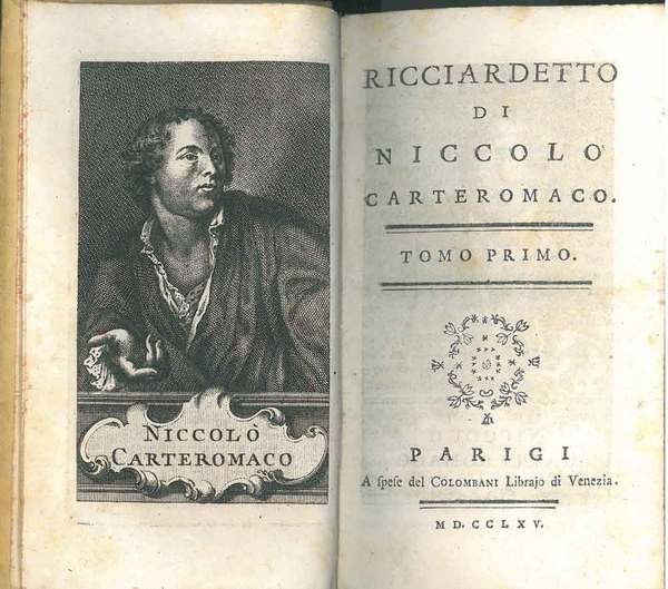 Ricciardetto di Niccolo Carteromaco. Tomo primo (-secondo)