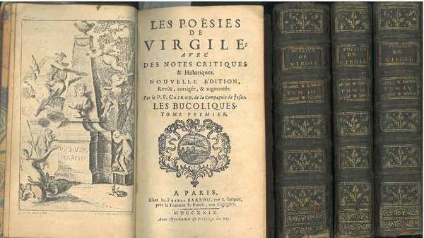 Les poésies de Virgile; avec des notes critiques & historiques. Nouvelle édition, revue, corrigée, & augmentée. Par le p. F. Catrou, de la Compagnie de Jesus. 1: Les Bucoliques. 2: Les Georgiques. 3: Les six premiers livres de l'Eneide 4: Les six dernier