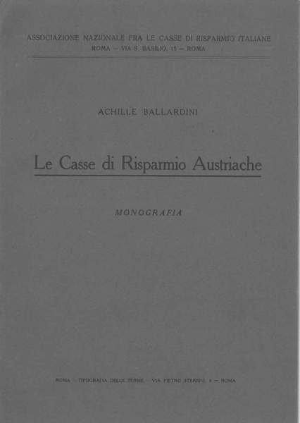 Le casse di risparmio austriache