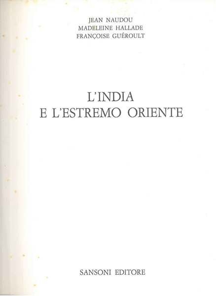 L' India e l'estremo oriente