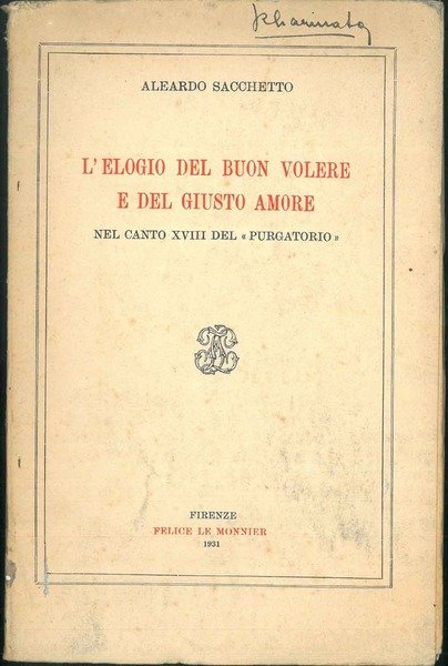 L' Elogio del buon volere e del giusto amore nel …